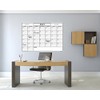 36" x 48" Erasable Undated One Month Laminated Wall Calendar