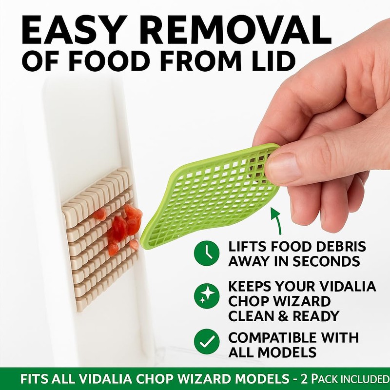 VIDALIA CHOP WIZARD EZ Cleaning Lift Tab (Pack of 2)
