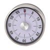 Mechanical Countdown Timer 60 Minute Magnetic Stainless Steel Visual Kitchen