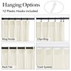 StangH Ivory White Pinch Pleated Velvet Curtains 84 inches Long,