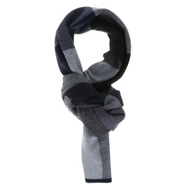 LIFKOME 1pc Men Wool Knitted Scarf Warm Plaid Neckwear for Spring Autumn and Winter Comfortable and Stylish for All Dressing Styles