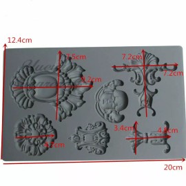 Unbranded Decor Mould Fondant Silicone Mold for Clay Polymer Resin Decoration Mould #5