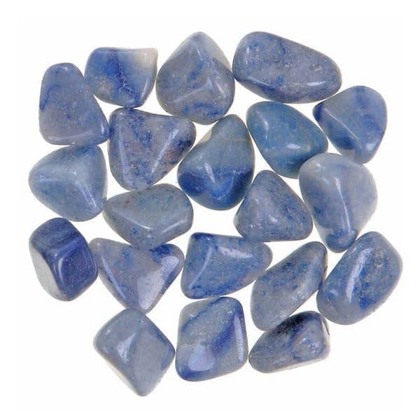 Pachamama Essentials Blue Quartz Tumbled - Healing Stone - Crystal Healing 20-25mm (1)