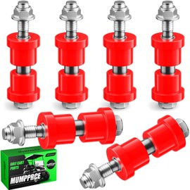 EZGO TXT Spring Bushing Kit With Screw Nuts, Golf Cart Rear Leaf Spring Polyurethane Bushing and Sleeves for EZGO TXT/Medalist (1994-up) & Club Car DS (1981-up), OEM# 70289-G02 70291-G01 14158-G1
