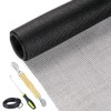 Screen Repair Kit Easy DIY Project 36" x 90" Fiberglass