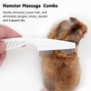 Stainless Steel Rounded Teeth Grooming Comb for Small Pets -