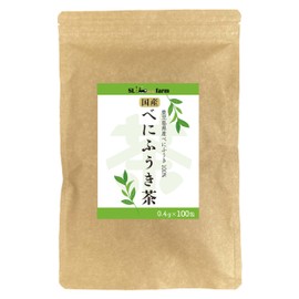 Kagoshima Prefecture Benifuuki Tea Powder, 1.4 oz (40 g) (100 Packs), Individual Packaging Type, Powder, Just Dissolve in Hot Water or Water, Domestically Produced Benifuki, Catechin, Methylated