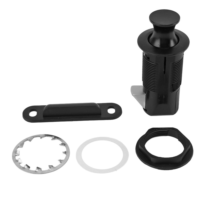Cabinet Lock Zinc Alloy ABS Secure Round Embedded Push to