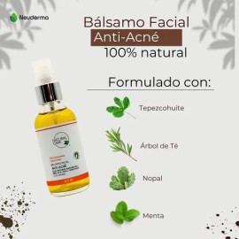Bálsamo Antiacné Natural 60ml Árbol De Té Y Tepezcohuite
