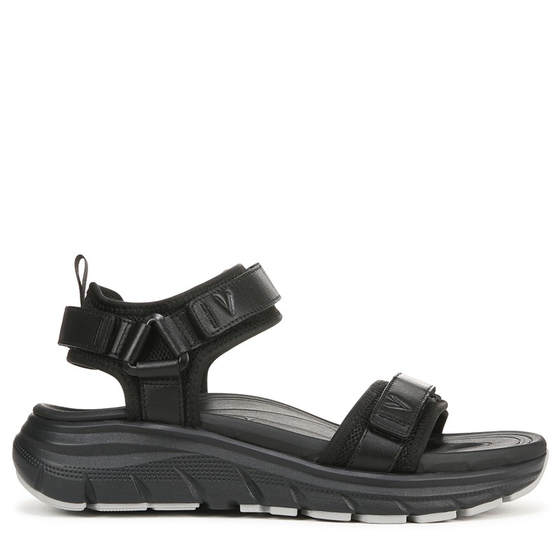Vionic Women's Walk Max Wanderer Sandal, Black Leather, 7