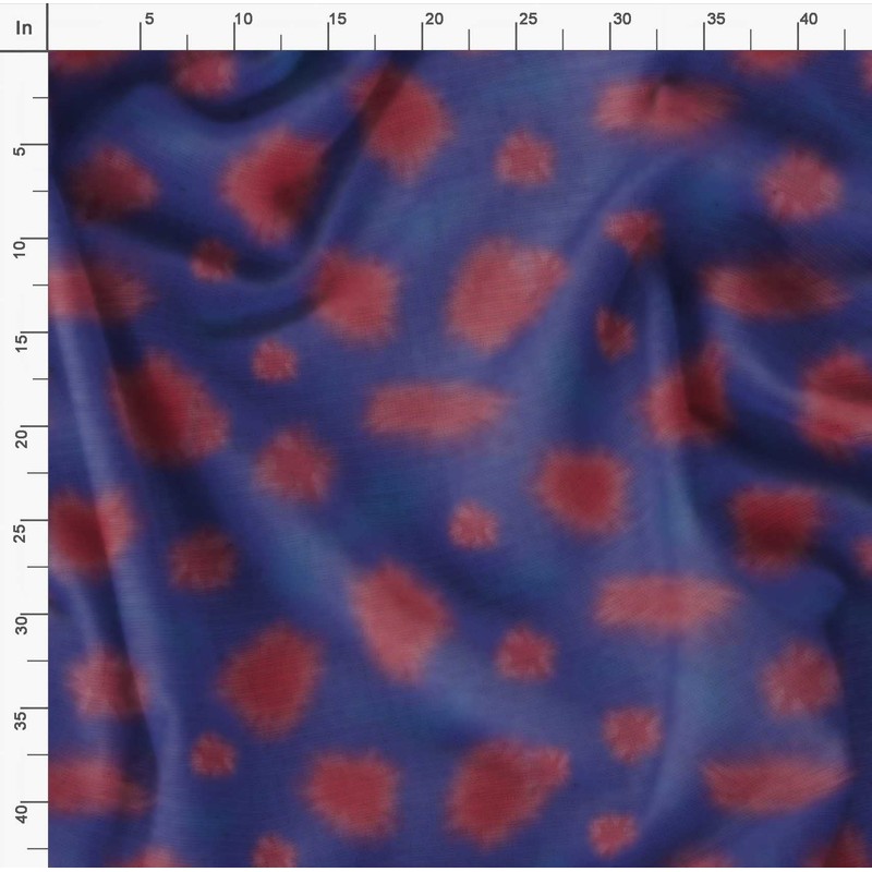 Soimoi Viscose Chiffon Fabric Tie Dye Tie-Dye Print Fabric by