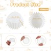 1000 pirottini bianchi per cupcake, diametro 2,5 cm, in carta,