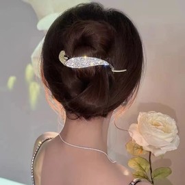 Set of 5 Hair Clips, Large Hair Clips, Large Firm, Pearl, Hair Clip, Korean, Stylish, Women's, Cute, Hair Accessories, Gold (Swan Neck)