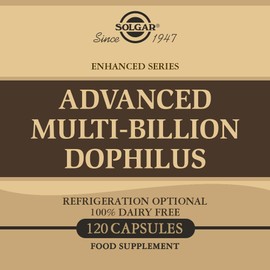SOLGAR Solgar Advanced Multi-Billion Dophilus Vegetable Capsules - Pack of 120 - 4 Curated Strains of Beneficial Microorganisms - For Digestion and Immune Support - Vegan and Gluten Free