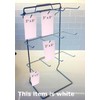 Countertop Peg Hook Display Rack in White 17.75 H x