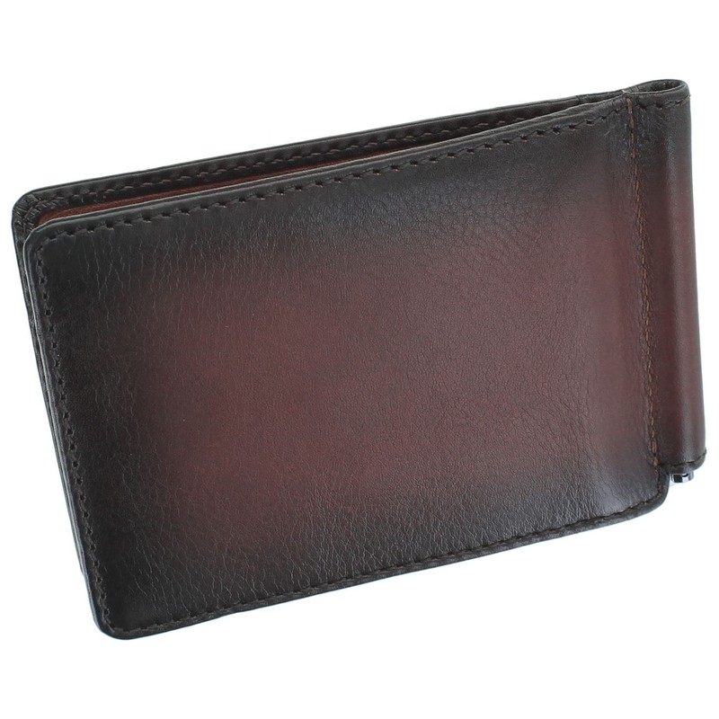VISCONTI Atelier Collection Miles Leather Wallet with Money Clip RFID