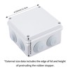 Pack of 2 Waterproof Junction Boxes, Waterproof IP65, Surface-Mounted Junction