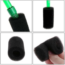 Juroicessry 5Pcs Black Aquarium Filter Sponges,Aquarium Pre-Filter Sponges Filter Intake Sponge Strainer Foam Guard Cover Aquarium Filter Accessories for Freshwater and Saltwater Fish Tank（L