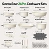 OzawaBear 26 Pcs Pots and Pans Set Non Stick, Ceramic