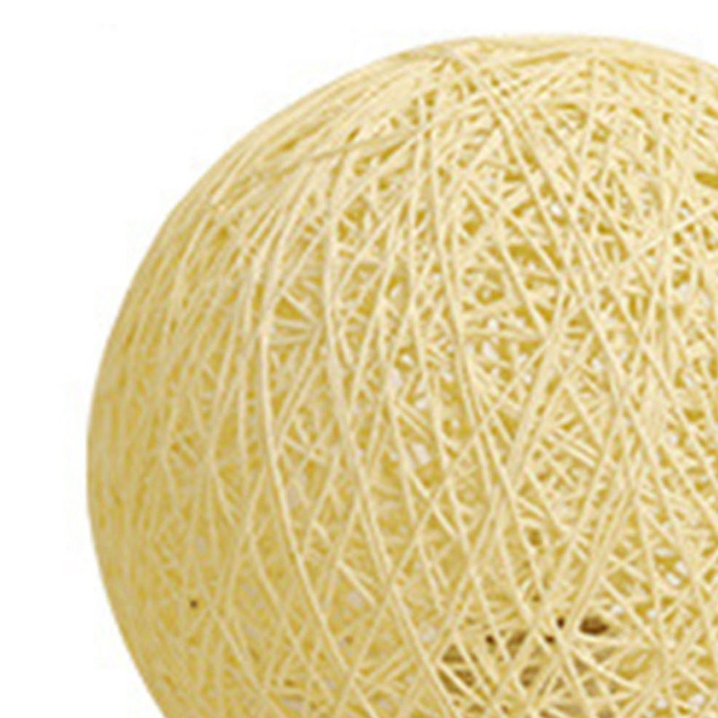 LED Bedside Table Lamp Dimmable 3W Creative USB Rattan Ball