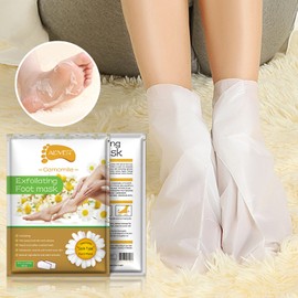 Foot Peel Mask, Exfoliating Foot Mask for Soft Baby Feet Repair Heels & Removes Dry Dead Skin Feet Peeling Socks Foot Treatment for Hard Skin, 3 Pairs