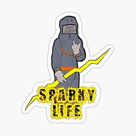 3 pcs Electrician Hard Hat Stickers, for Hard Hat, Window, Car Electrical Safety Helmet Union Decals