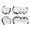 TOPINCN Horse Front Gaiters, White, Open Front, Sweat Absorption, Sturdy