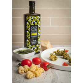 Antico Frantoio Muraglia Intense Fruity Extra Virgin Olive Oil | Premium Polyphenol Rich EVOO | Early Harvest First Cold Pressed | Imported from Apulia Italy | 16.9 fl oz (500ml) Bottle with Gift Box