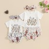 BSaogr Toddler Girl Western Outfit Tassel T-shirt Cow Flower Print