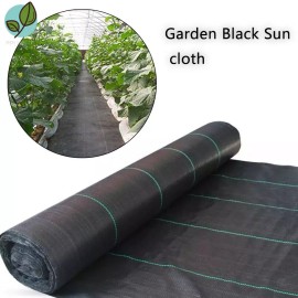 pplushe 4 × 150 Feet Weed Cover Weed Barrier Fabric 3.2 Ounce Woven Ground Landscape