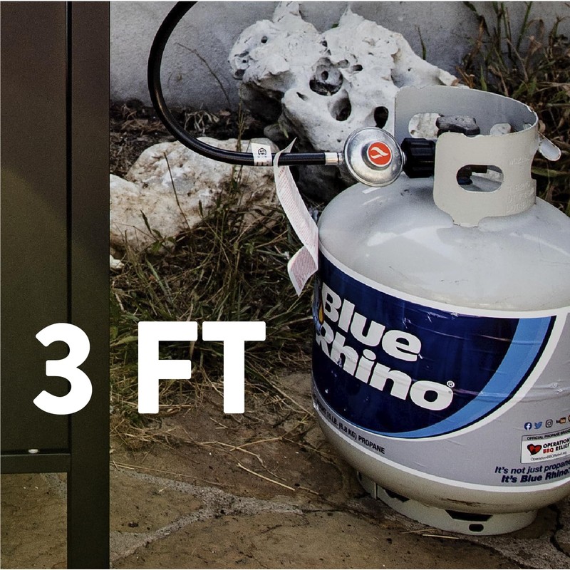 GasOne Propane Regulator 3 Feet Universal QCC1 Grill Replacement with