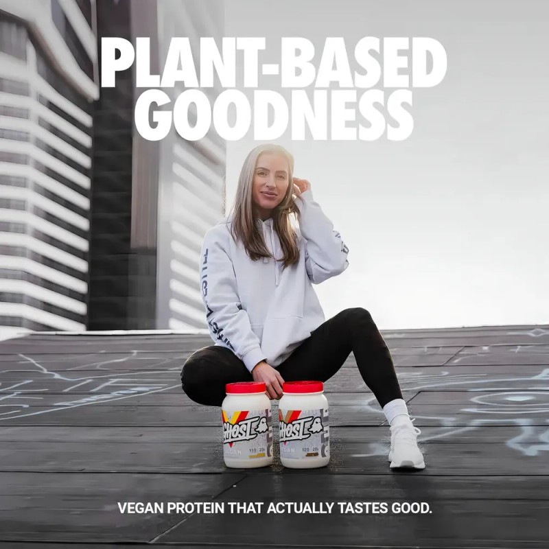 Proteina Ghost Vegan 2 Lbs 28 Serv Sabor Pancake Batter