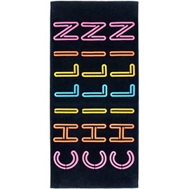 Kaufman - Beach Towels, 100% Soft, Plush Absorbent Cotton Velour, Large Size 30'' x 60'', Quick Dry Printed Beach, Pool and Bath Towel (Chillin, 1)