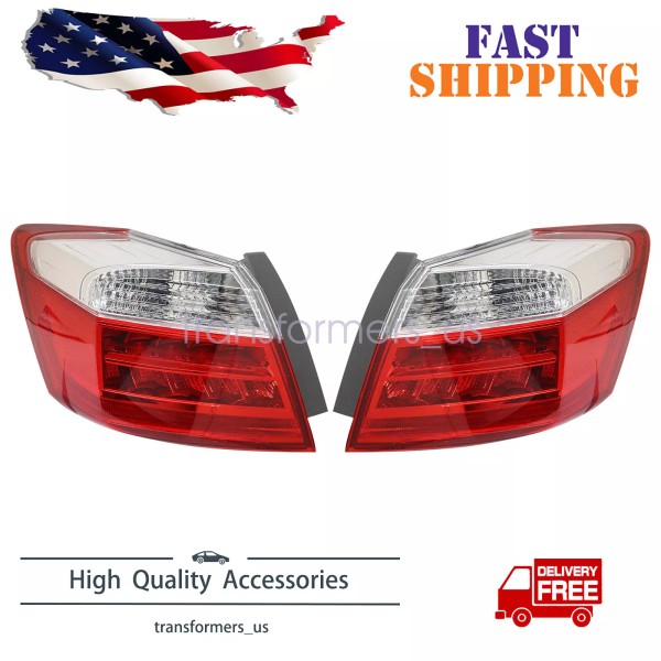 Soillar Pair Tail Light Left Right Outer For 2013-15 Honda