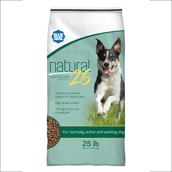 Blue Seal Natural 26 Active Dog Food - 25lb Bag