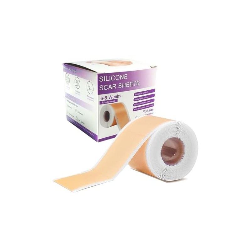 Parches de Silicona para Cicatrices Grado Médico, 1.5M*1