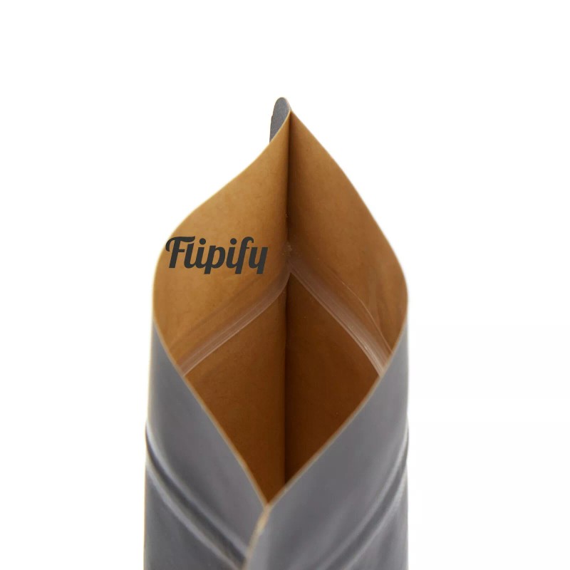Flipify 7x9.8 Smell Proof Large Bags Zip Resealable Window Stand