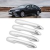 4PCS Exterior Door Handle Cover Trim ABS Chrome Self Adhesive