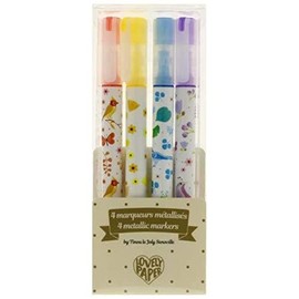 Djeco stiften 4 Tinou glitter markers