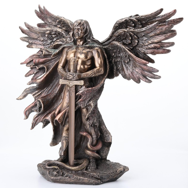 Unicorn Studio WU75976A4 Guardian Angel Statue in 6 Winged with