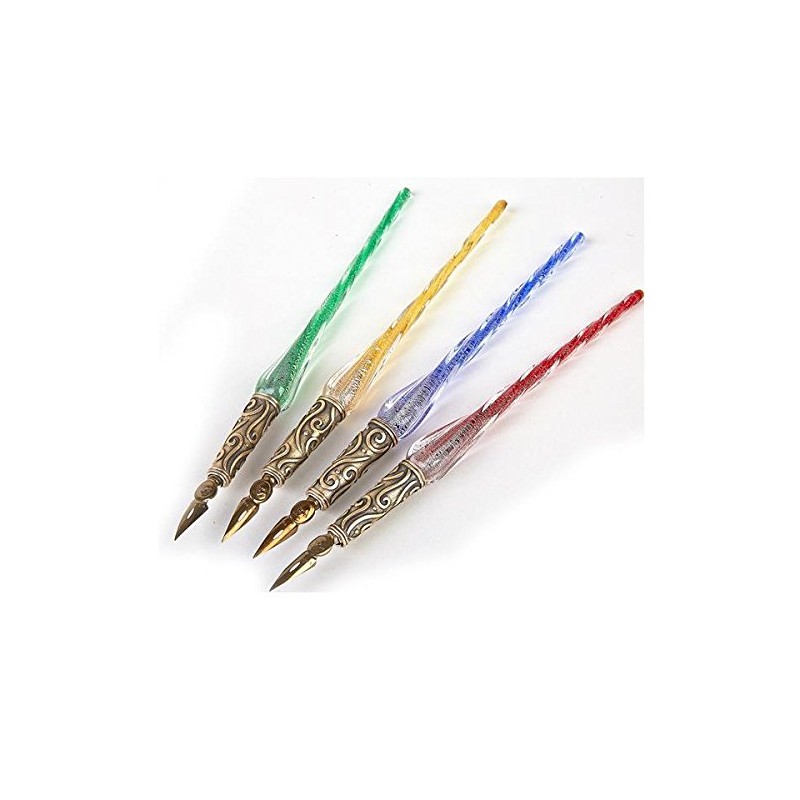 Nostalgic Impressions Glass Pen Calligraphy Dip Pen & Ink Oval