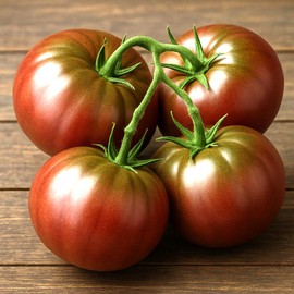 Tomato 'Black Russian' Seeds – Indeterminate Annual Vegetable (Solanum lycopersicum) | 75–80 Days, Open-Pollinated, Heirloom Dark Salad Tomato