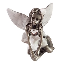 Leonardo Collection Birthstone Fairy - Pewter - BNIB - Month: April