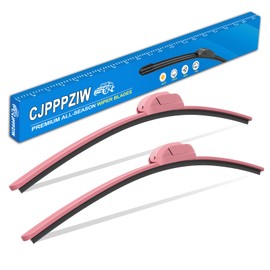 CJPPPZIW Windshield Wipers-13 Inch+13 Inch Replacement for 1997 1998 1999 2000 2001 2002 2003 2004 2005 2006 Jeep Wrangler Wiper Blades for My Car,Quality Front Pink Windshield Wiper Blades(Set of 2)
