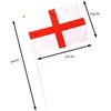5Pcs St George Hand Flags England Hand Waving Fabric Mini