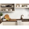 Decopus Peel and Stick Subway Tile Backsplash (Luxury Stone Composite