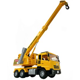 Big Daddy Trucks-Large Sized Friction Powered King Crane which extends to 1 ft Personal Accessories and Toys can be Used on This Truck