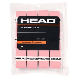 HEAD Unisex Adult Prime Tour Pack of 12 Tennis Grip Tape, Pink, One Size
