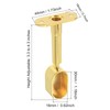 sourcing map 2 Pcs Oval Closet Shelf Bracket Rail, Wardrobe