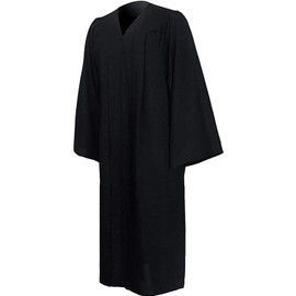 GraduatePro Matte Graduation Gown Unisex Adult Choir Robe Black 45FF